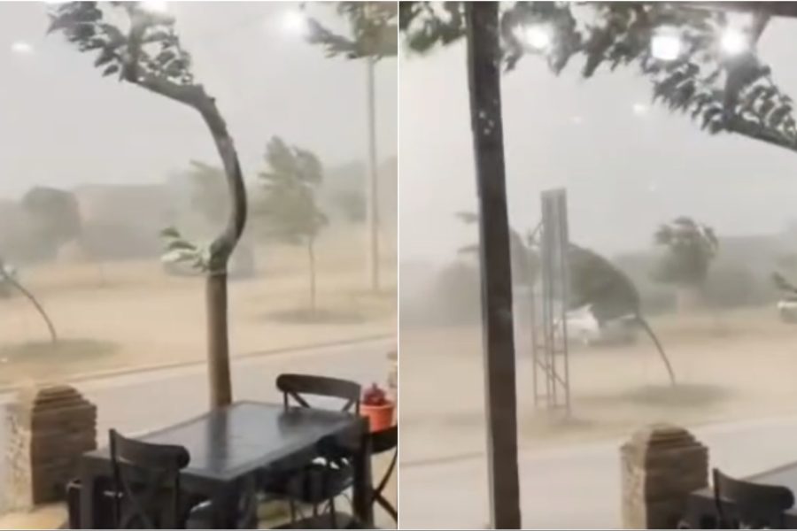 Stuhi e fortë në Vranisht, Lumi i Vlorës përfshihet nga reshje intensive dhe erë e fuqishme (VIDEO)