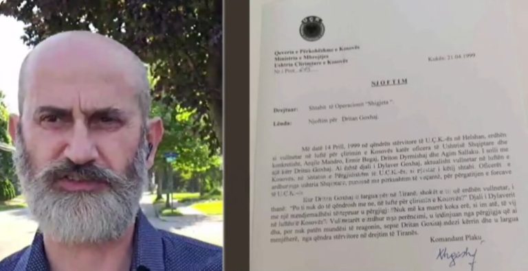 Gazetari shqiptar në SHBA tregon historinë e Goxhajt në luftën e Kosovës: Dokumenti t’i nënshtrohet ekspertizës