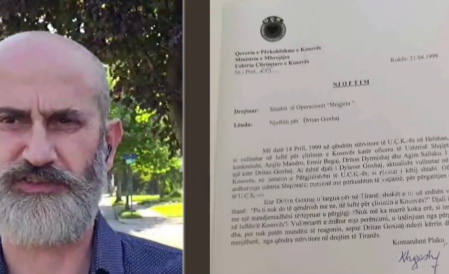 Gazetari shqiptar në SHBA tregon historinë e Goxhajt në luftën e Kosovës: Dokumenti t’i nënshtrohet ekspertizës