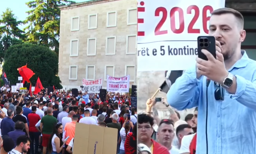 “Ju jeni heronjtë e mi”, gazetari sjell mesazhin e Kim Mehmetit në protestë: Na falni që ju vodhëm të ardhmen