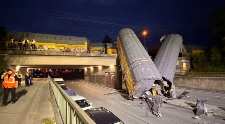 Bie nga ura treni i mallrave në Mynih, një peson i plagosur rëndë (VIDEO)