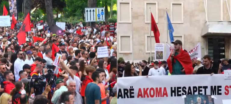 Protestuesi para Kryeministrisë: Duam një sistem të ri