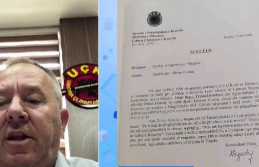 Kreu i Veteranëve të UÇK: Dritan Goxhaj nuk ka qenë anëtar i organizatës, firma e letrës është origjinale