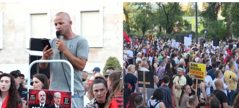 Protestuesi thirrje për bashkim përtej ndasive politike: Jemi këtu si shqiptarë