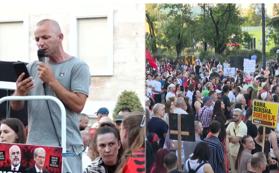 Protestuesi thirrje për bashkim përtej ndasive politike: Jemi këtu si shqiptarë
