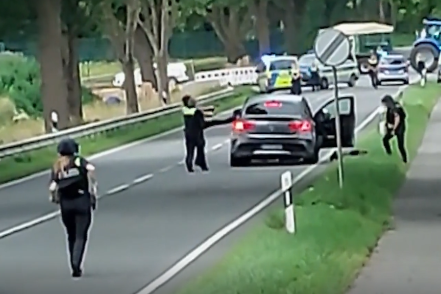 Momenti kur arrestohen dy të dyshuarit për masakrën me 6 të vrarë në Gjermani (VIDEO)
