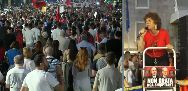 Protestuesja nga Franca në Tiranë, thirrje për ndryshim dhe integrim në BE