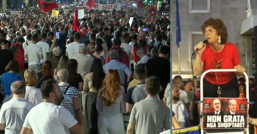 Protestuesja nga Franca në Tiranë, thirrje për ndryshim dhe integrim në BE