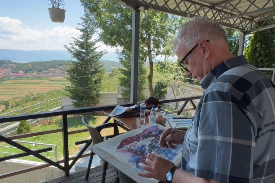 50 piktorë bëhen bashkë në festivalin ndërkombëtarë të akuarielit “Lin Aqua” 2