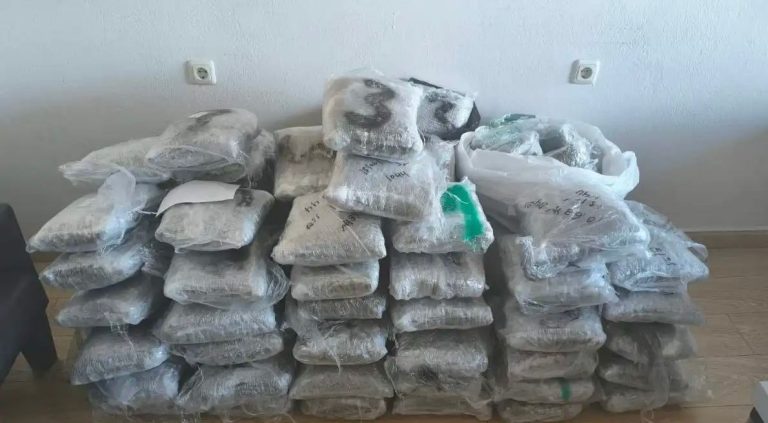 Sekuestrohen 96 kg kanabis në Igumenicë, dyshohet se kishte hyrë nga kufiri shqiptar
