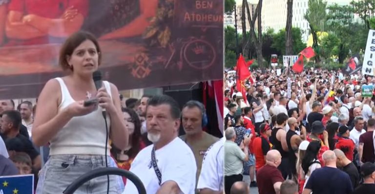 Eurodeputetja italiane e pranishme në protestë: Europa nuk është në Bruksel, është këtu