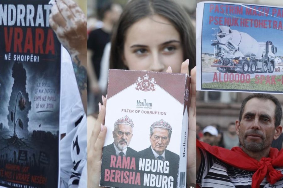 “Endrrat e vrara në Shqipëri”, pankartat e qytetarëve në ditën e 17-të të protestës (FOTO)