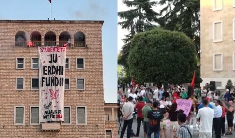 LIVE- Dita e 30-të e protestës, qytetarët mblidhen para Kryeministrisë. Një grup protestuesish futen te Politekniku