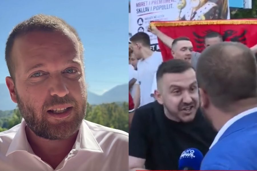 Ardit Bido reagon për përplasjen me protestuesit (VIDEO)