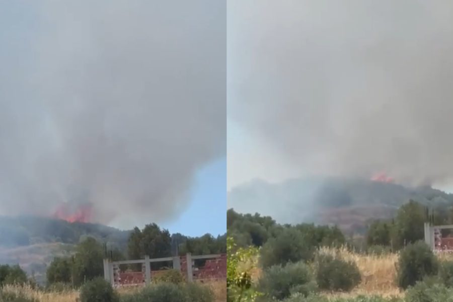 Zjarr i përmasave të mëdha përfshin fshatin Llakatund, era favorizon flakët (VIDEO)
