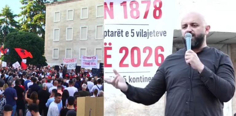 Protesta e 11-të para Kryeministrisë, protestuesi: Të ngremë një Kuvend Kombëtar
