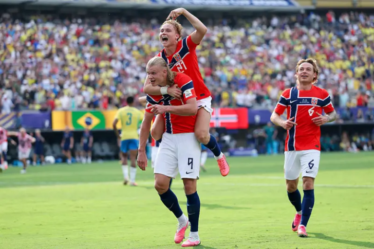 Haaland shokon Brazilin, Norvegjia kualifikohet në çerekfinale