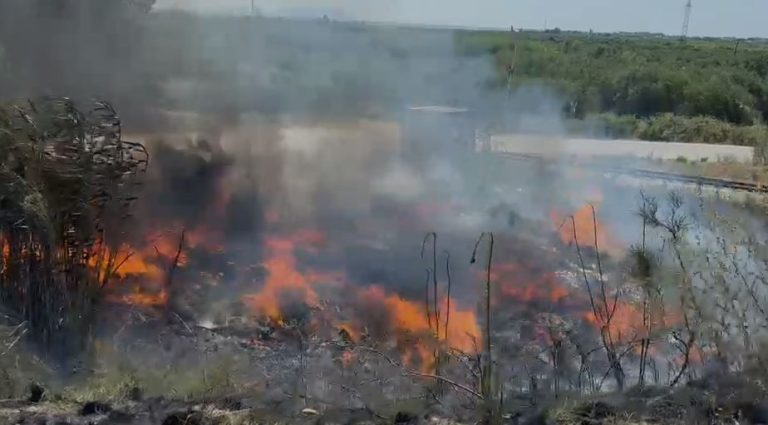 Vatër zjarri në fshatin Mifol, zjarrfikësit në vendngjarje për të shuar flakët (VIDEO)