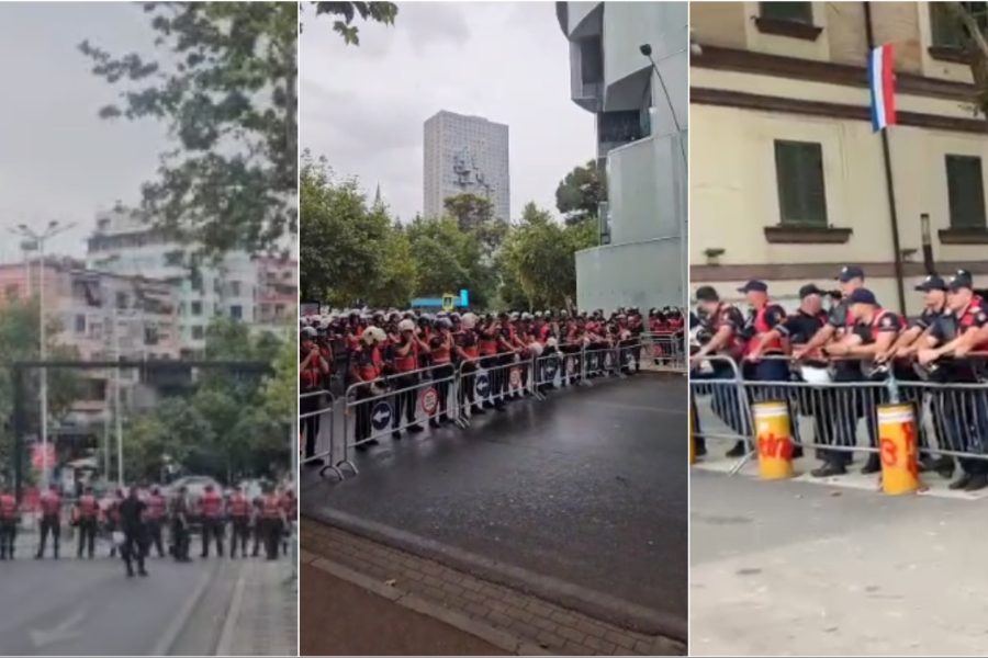 Protestuesit mblidhen te Parlamenti, policia bllokon të gjitha rrugët hyrëse (VIDEO)