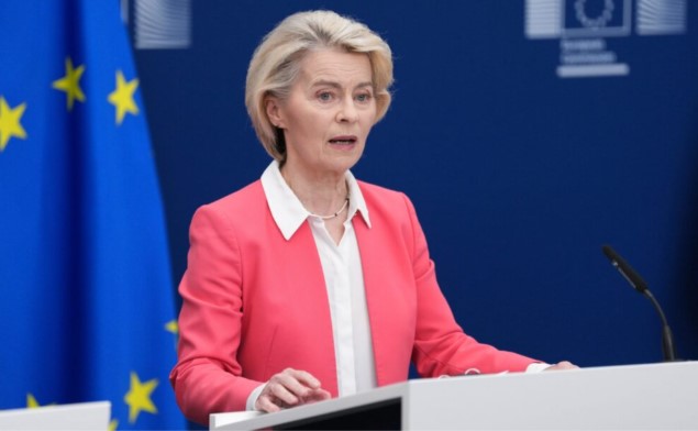 Von der Leyen mbërrin në Kiev me një paketë të re mbështetjeje ushtarake për Ukrainën