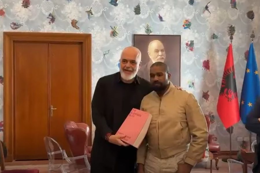 Kanye West pritet nga Edi Rama, kryeministri ndan pamjet