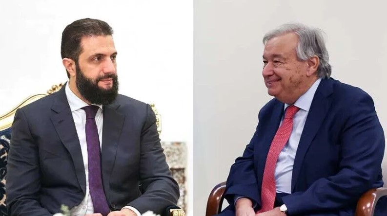 Antonio Guterres takon Presidentin sirian Ahmad al-Sharaa, vizita e parë zyrtare e një shefi të OKB-së në 17 vjet