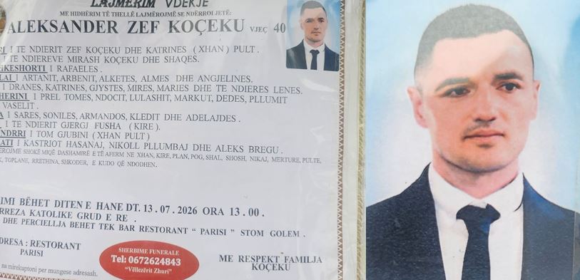 Publikohet fotoja e 40-vjeçarit të ekzekutuar në Shkodër, dyshohet se u vra për gjakmarrje