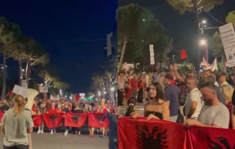 Dita e 47-të, protestuesit nisin marshimin në rrugët e Tiranës