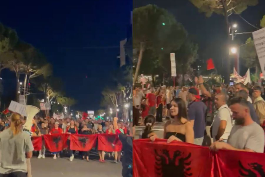 Dita e 47-të, protestuesit nisin marshimin në rrugët e Tiranës