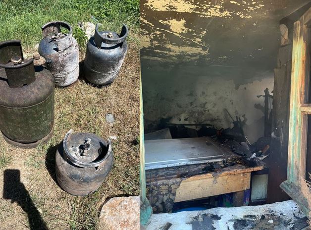 Shpërthejnë bombolat e gazit në Maliq, përfshihet nga flakët një banesë